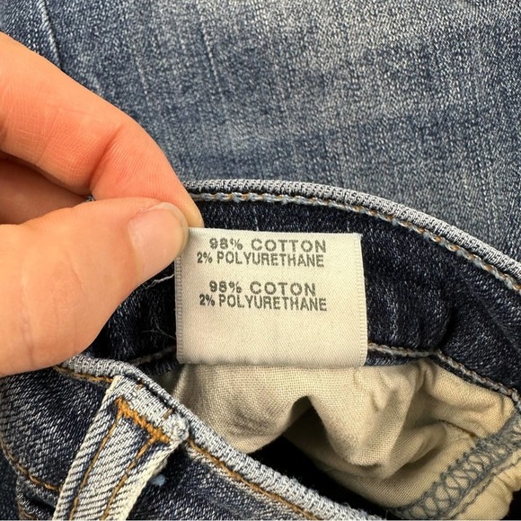 J Brand 811 Mid Rise Skinny Patchwork Denim Jean Reunion Size 27 - Picture 9 of 11